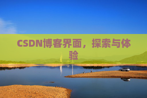 CSDN博客界面，探索与体验